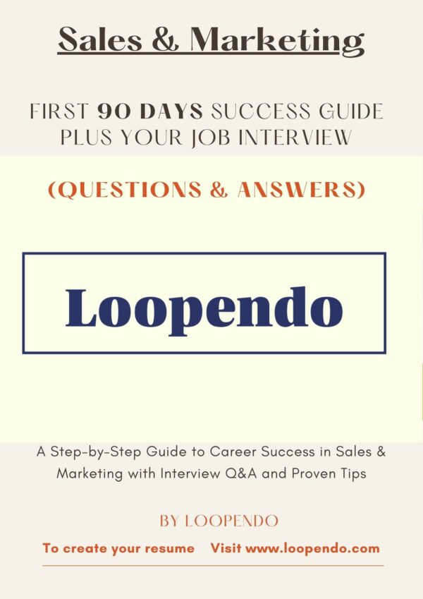 First 90 Days Success Guide plus Q&A Sales & Marketing
